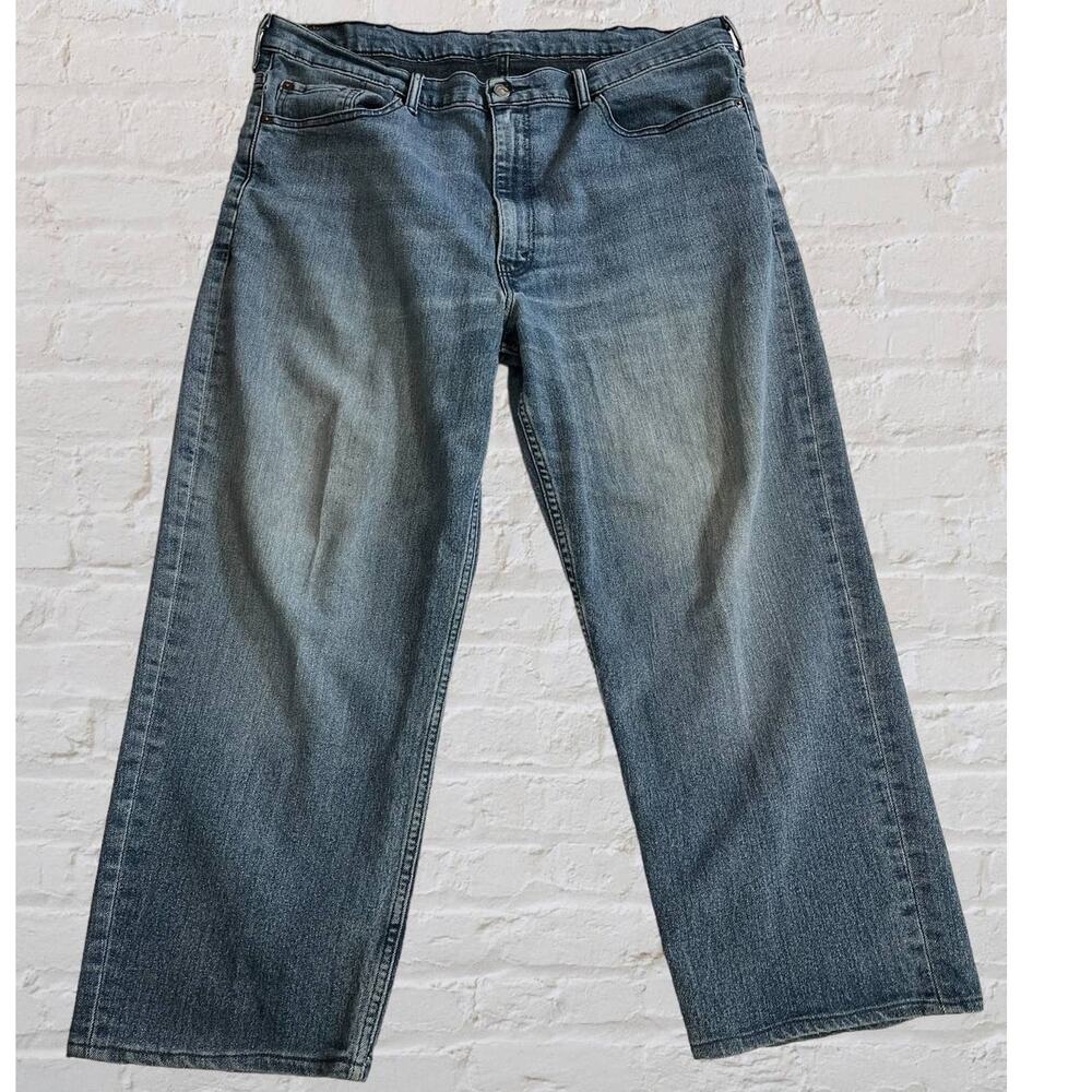 Levis Big Mens 550, relaxed‎ fit Stretch, Med wash, Sz 40/30, hemmed: See desc.